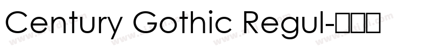 Century Gothic Regul字体转换